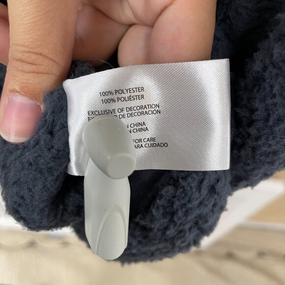 NWT Eddie Bauer Gray Fleece Jacket Size Large - Picture 5 of 7